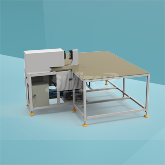 Wind valve shaft bracket riveting workstation